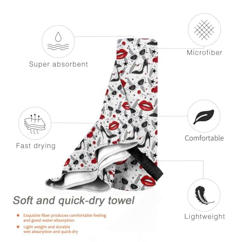 Toalla de baño suave de secado rápido y gran tamaño con estampado original 5