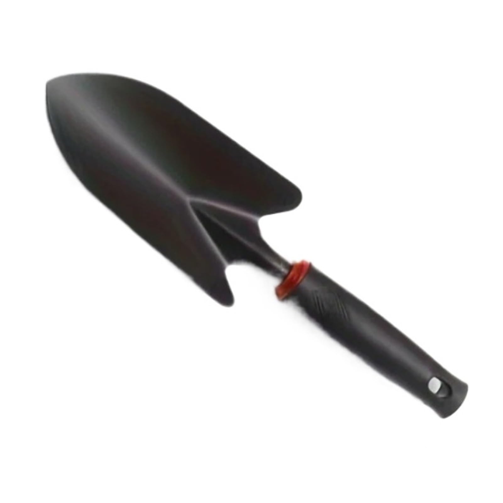 Pelle de jardinage en métal durable et manche noir ergonomique pour extérieur