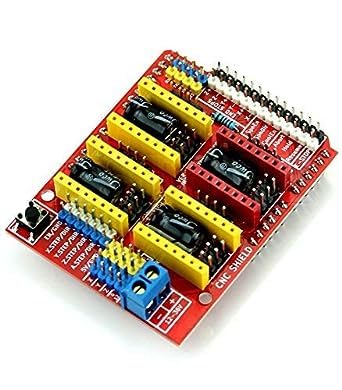 CNC Shield V3 DRV8825 A4988 Expansion Board For Engraving Machine 3D Printer - Pack Of 1-image-0