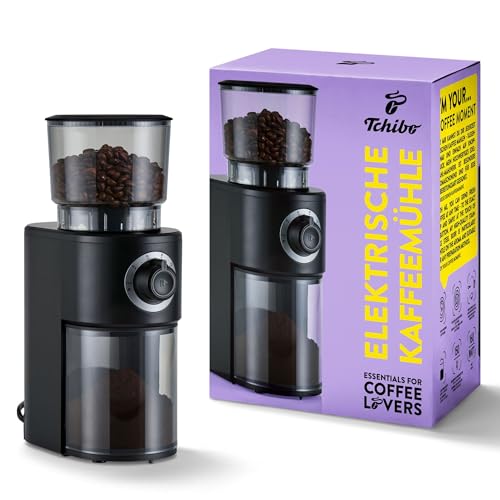 Tchibo Elektrische Kaffeemühle Edelstahl Schwarz-Silber