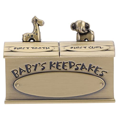 SUPVOX Metal Teeth Keepsake Box Tooth Storage Case Ideal for Christmas Present