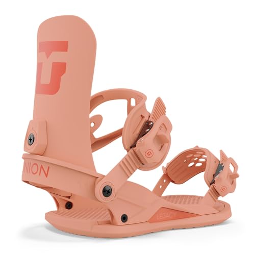 Union Legacy Womens Snowboard Bindings, L, Tangerine