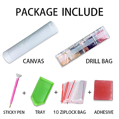 Ekovco Didmond Painting Kits For Adults, Diy 5D Diamond Art Christmas Tree Picture, Full Drill Reinhstone Stocking Stuffers Christmas Gift For Women Kids Grils Friends Home Wall Decor 12X16 Inch #TOP6