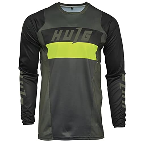 Herren-Radtrikots, T-Shirt,Fahhradtrikot MTB Rennrad Trikot,Motocross-Jersey Langarm | MX Enduro | Atmungsaktiv | (Style-08,XXL)