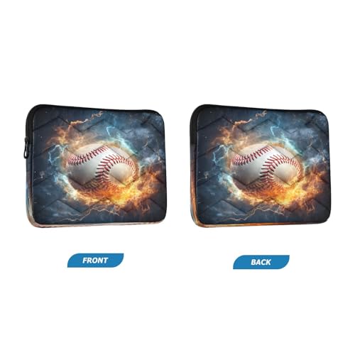 Funda para portátil Fire Baseball de 13-14 pulgadas impermeable miniatura 2