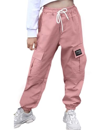 Image of AOWKULAE Girls & Women's Casual Cargo Jogger Pants, 6 Years - Women 3XL