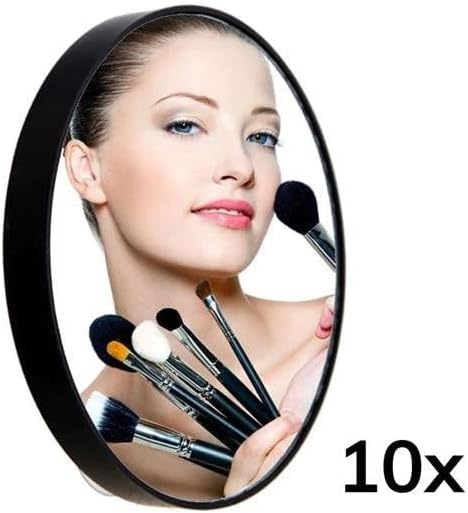 Practical Convenient Makeup Lens Shaved Mirror with 0x Magnifying Suction Cup