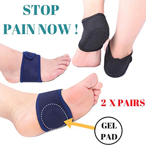 MEDIZED® Plantar Fasciitis Therapy Wrap Heel Foot Pain Arch Support Ankle Brace Insole Orthotic (Universal)