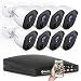 Swann SWDVK-845808V-US 8 Channel 8 Camera Security System, Wired Surveillance 1080p Full HD DVR 1TB HDD, Indoor/Outdoor, Heat & Motion Detection + Night Vision, Pairs with Google Assistant + Alexa, SWDVK-845808V, White