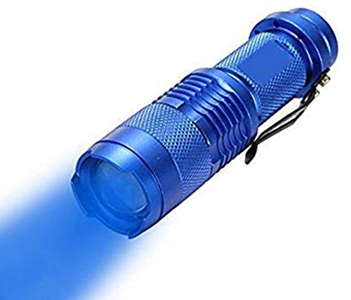 WAYLLSHINE Scalable Blue LED 3 Mode Long Range Blue Beam Blue Light Flashlight