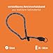 Floxik Retrieverhalsband grau | Robustes Dressurhalsband mit Zugstopp für mittelgroße und große Hunde, Halsumfang 30-60 cm, Ø 1,2 cm