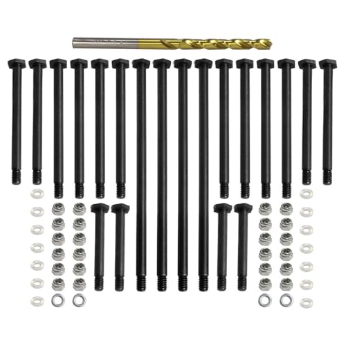 Sbonxond Metal Hardened Front and Rear Suspension A-Arm PIN Pin Durable for Traxxas 1/6 XRT 1/5 X-MAXX 8S Monster Truck Upgrades (Black)