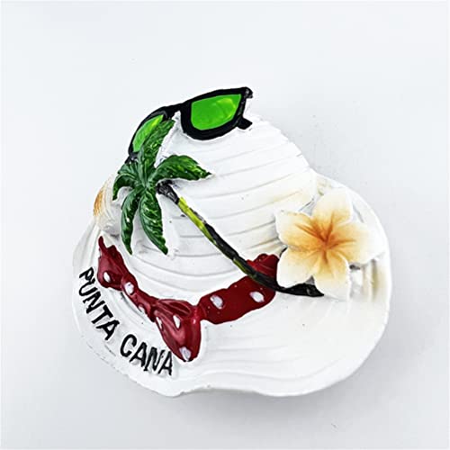 Imán Decorativo Punta Cana República Dominicana 3D 8.1x6.7 cm miniatura 4