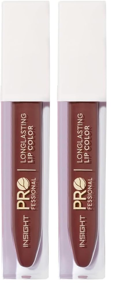 Image of INSIGHT Professional Long Lasting Lip Color (Boss Babe) | Pigmented Matte Finish | Comfortable All Day Wear | Non Transferable | Enriched with Argan Oil & Vitamin E - (6g) (Pack of 2)