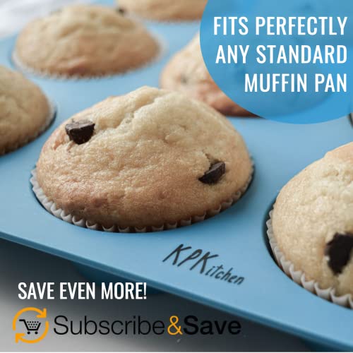 White Cupcake Liners Standard Size - 300-Pack Paper Baking Cups - Fits Perfectly Any Muffin Baking Pan - Muffin Liners For Cupcakes, Muffins, & Egg Muffins - Greaseproof Cupcake Papers Wrappers #TOP2