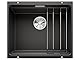 BLANCO ETAGON 500-U | Granitspüle aus SILGRANIT schwarz | Einbauart: Unterbau | für 60 cm breite Unterschränke | Durchdachtes Systemkonzept mit vielseitig verwendbaren ETAGON-Schienen