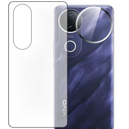 Image of Best back transparent screen guard with camera lens protector compatible for Vivo T4R 5G