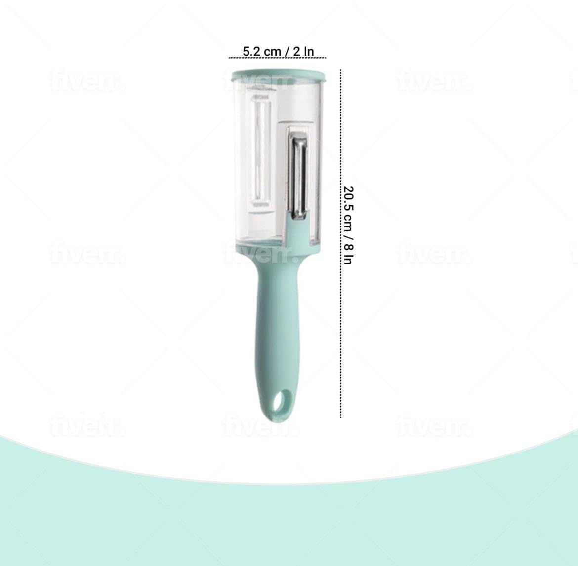 Multifunctional Peeler,Fruit Vegetable peeler, Fish Scale Remover, Carrot Peeler, Stainless Blade & Non-Slip Handle (Blue colour)