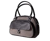 Pepita SugarShock Damen Shopper Sinaida Pepita retro Handtasche, Farbe:grau schwarz