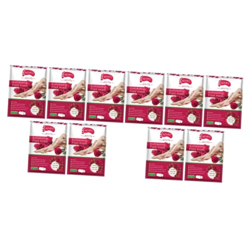 Beaupretty 10 Pçs Máscara Facial Hidratante Pés Máscara De Cuidados Com Os Pés Máscara Peeling Pé Má