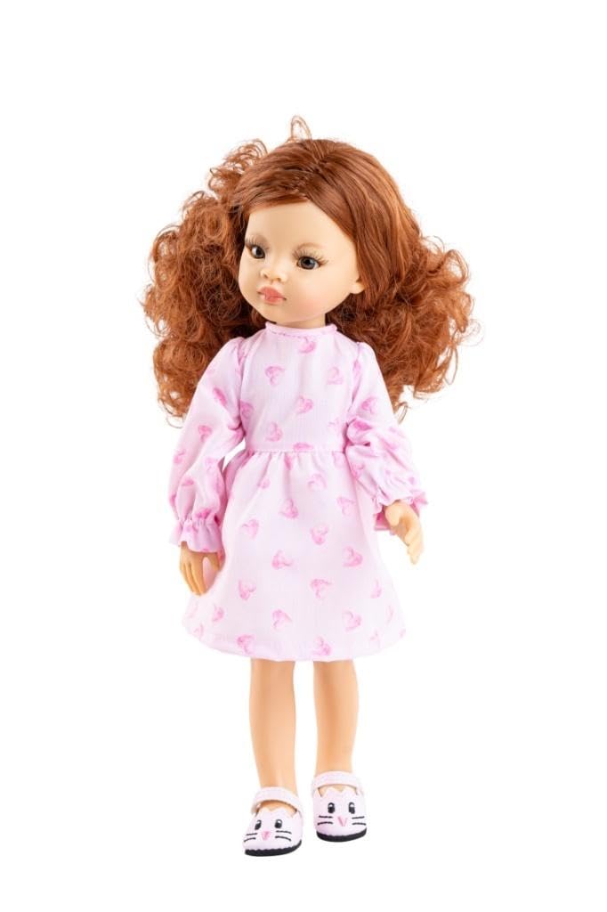 Paola Reina Lalka Amigas Celia z czerwonymi lokami 32 cm - zabawka dla lalek