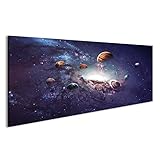 islandburner Bild Bilder auf Leinwand Sterne Galaxie Weltall Planeten Poster, Leinwandbild, Wandbilder