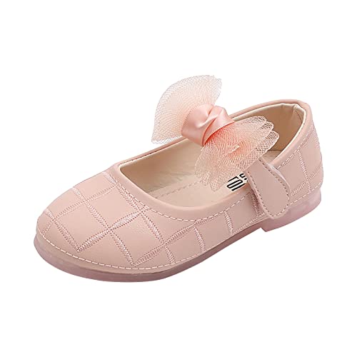 Girl's Bow Mary Jane Dress Shoes Flower Girl Shoes Ballet Flat𝐬 for Part𝐲 Wedding School Dress Sandals Toddler Girls