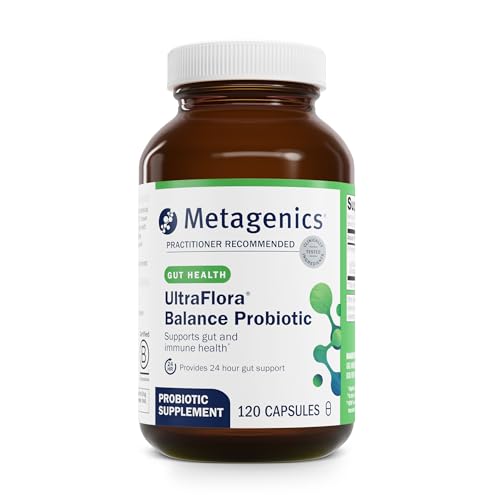 Metagenics UltraFlora Balance Probiotic - Shelf-Stable Daily Gut Health Supplement for Digestive & Immune Support* - Non-GMO & Gluten-Free - 30 Capsules