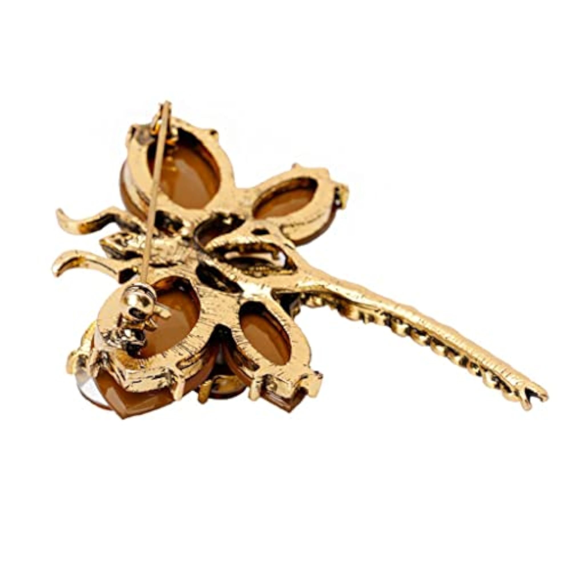 Women's Crystal Rhinestone Dragonfly Brooch Pin, Wedding Gift