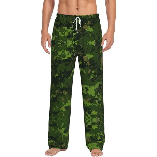 Pantalon de pyjama léger homme style militaire pour week-end détente et cocooning