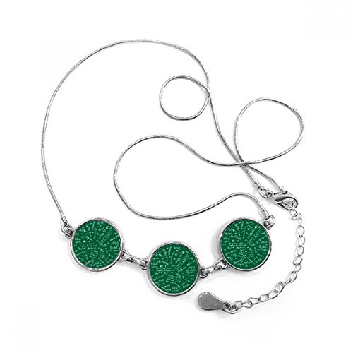 Formules de mathématiques sur collier pendentif rond pour étudiant