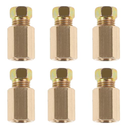 ORFOFE Conjunto de 18 Accesorios de Línea de Freno 3/16 Pulgadas Rosca Inversa 3/8-24, Conectores de Manguera de Freno de Latón para Instalación y Reemplazo en Automóviles