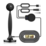 eppfun テレビアンテナ 室内 4K HD 地デジアンテナ【360度全方位受信· 500KM 受信範囲 · 信号増強】車載 室内 屋外用