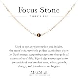 Genuine Tiger's Eye Stone, Handmade Dainty Necklace, 14K Gold Filled