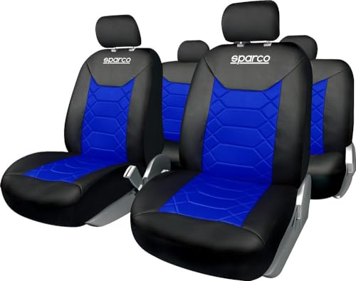 Sparco SPC1016AZ Satz Bez&uuml;ge f&uuml;r Autositz BK Blau/Schwarz