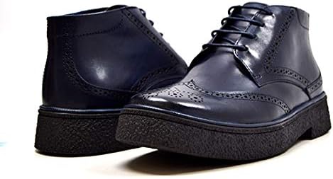 British Collection Playboy Classic Wingtip Chukka Black Leather Boot