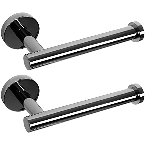 HouseAid Stainless Steel Toilet Paper Holder for Bathroom Modern Toilet Roll Holder Wall Mounted Polished Chrome (2 Pack) Cover
