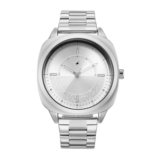 Image of Fastrack Stunners X Quartz Analog with Silver Dial Steel Stainless Steel Strap Watch for Men - 38161SM02