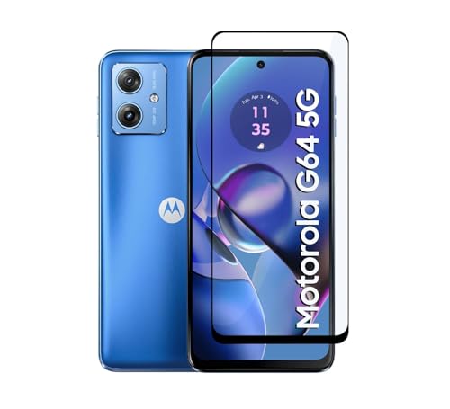 Image of Military-Grade Tempered Glass Screen Protector Compatible for Motorola Moto G64 with Edge to Edge Coverage and Easy Self Installation kit (Motorola Moto G64)