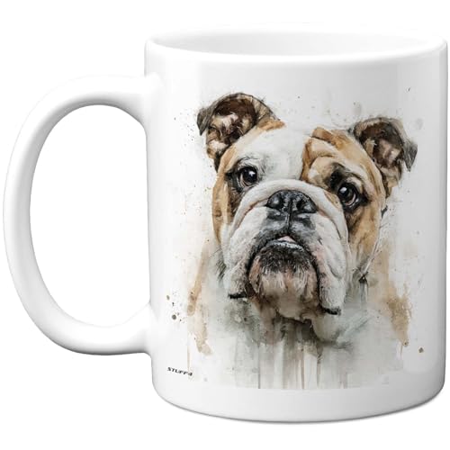 Stuff4 Dog Lover Gifts - Bulldog Mug - Novelty Gifts for Friend Family from Relative Friend, Dog Owner Birthday Presents, Fun Bday Presents, 11oz Ceramic Dishwasher Safe Premium Mugs