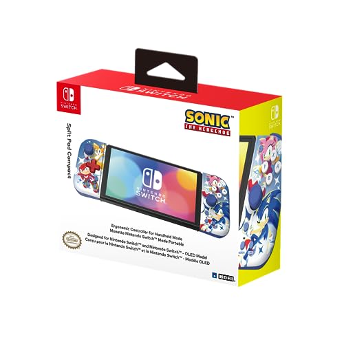 Manette mode portable Nintendo Switch HORI Split Pad Compact Sonic ergonomique