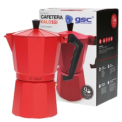 Gsc - Cafetera Kalossi 9 Tazas Rojo Gsc 400010011 - Gsc 400010011
