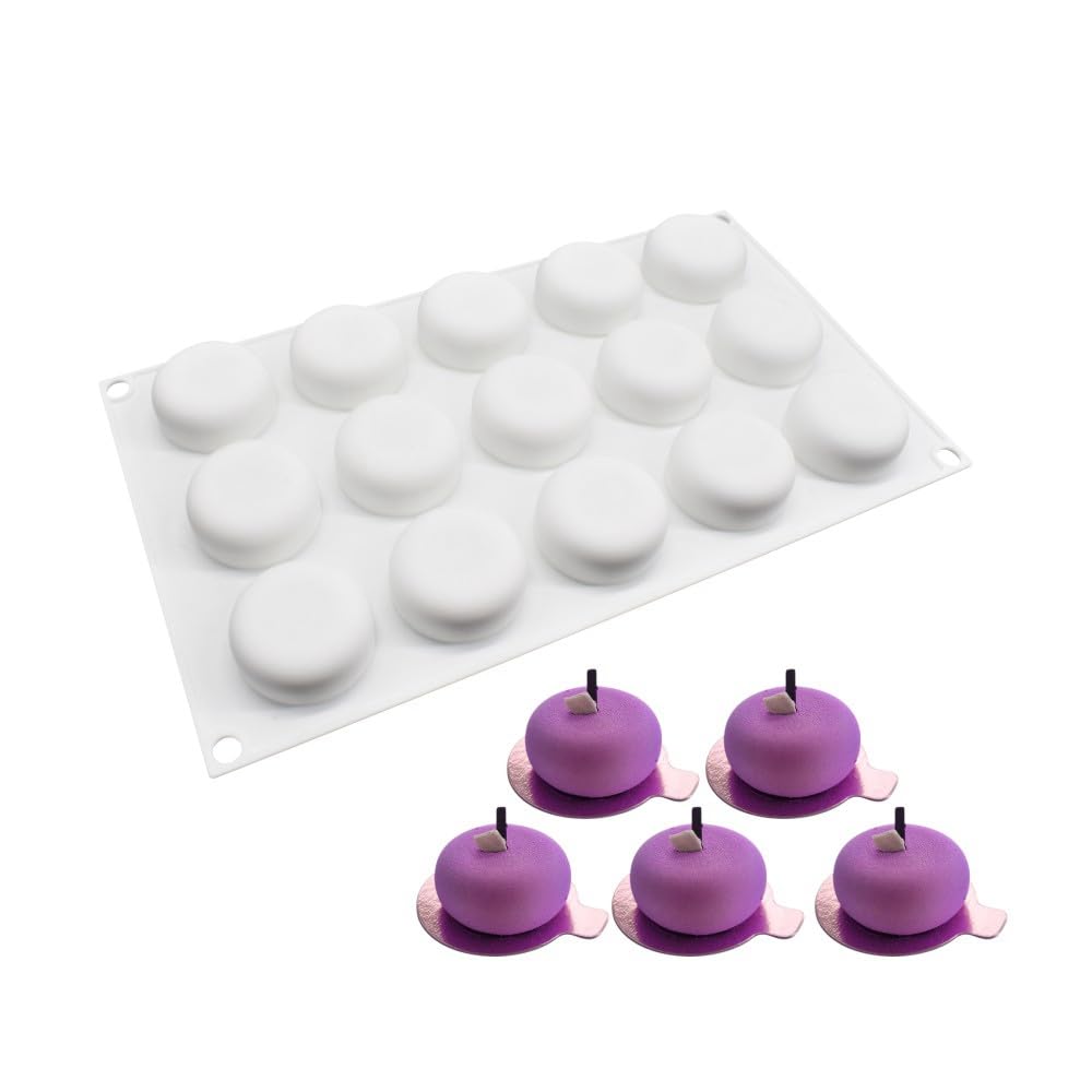 Silicone Mold Chocolate Decorating Mould DIY Cake Mousse Molds Baking Accessories Reusable Tools (Oval E_11.72 X6.8 X0.8inch)