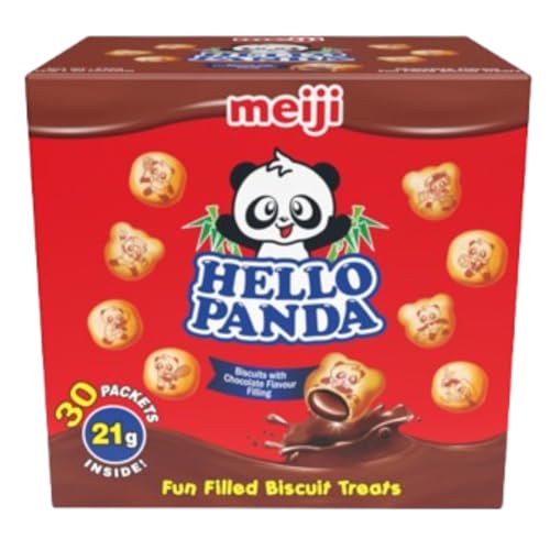 Meiji Biscuit Hello Panda Snacks Chocolate 630 g Pack of 30