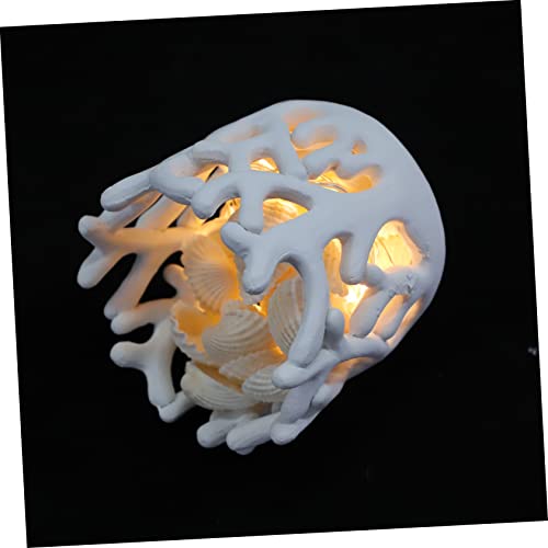 Adorno de coral para decoración de escritorio y salones modernos con iluminación led