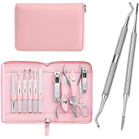 Manicure Set, Familife Manicure Kit Manicure Set Professional 11PCS Nail Clippers for Women Nail Kit Gifts for her and Cover