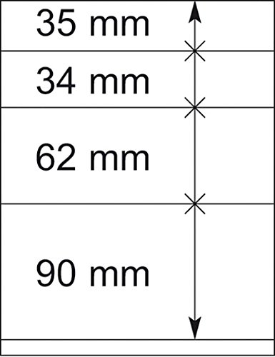Feuilles neutres LINDNER-T 802414 pour classeur de collection