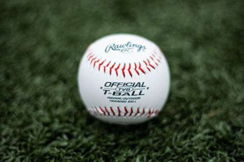 Rawlings Bola de beisebol juvenil ou treinamento, caixa com 12 bolas T, TVB