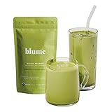 Blume Superfoods Latte Matcha Green Tea Powder - Matcha Powder with Coconut, L-Theanine and Natural