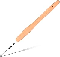 Vista 14 de Gancho de ganchillo de 0.197 in, mango ergonómico para manos artríticas, agujas de tejer extralargas para principiantes e hilo de ganchillo